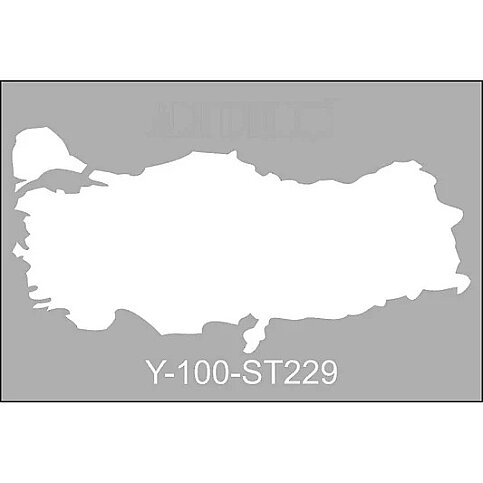 ARTDECO ST223 STENCİL BOYAMA ŞABLONU TÜRKİYE HARİTASI A4 (Y-100-ST223) - 1