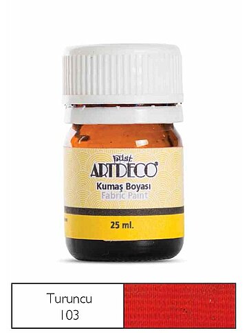 ARTDECO 010A KUMAŞ BOYASI 103 TURUNCU 25ml (Y-010A-103) - 1