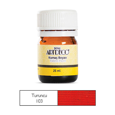 ARTDECO 010A KUMAŞ BOYASI 103 TURUNCU 25ml (Y-010A-103) - 1