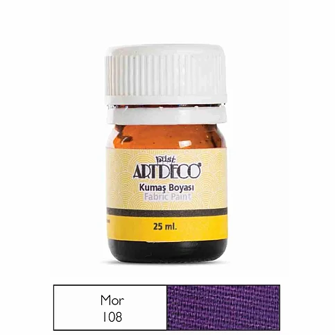 ARTDECO 010A KUMAŞ BOYASI 108 MOR 25ml (Y-010A-108) - 1