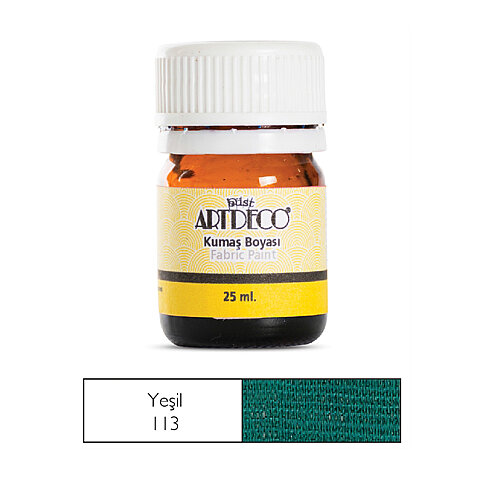 ARTDECO 010A KUMAŞ BOYASI 113 YEŞİL 25ml (Y-010A-113) - 1