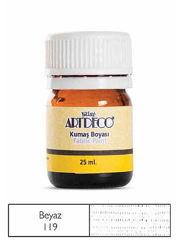 ARTDECO 010A KUMAŞ BOYASI 119 BEYAZ 25ml (Y-010A-119) - 1