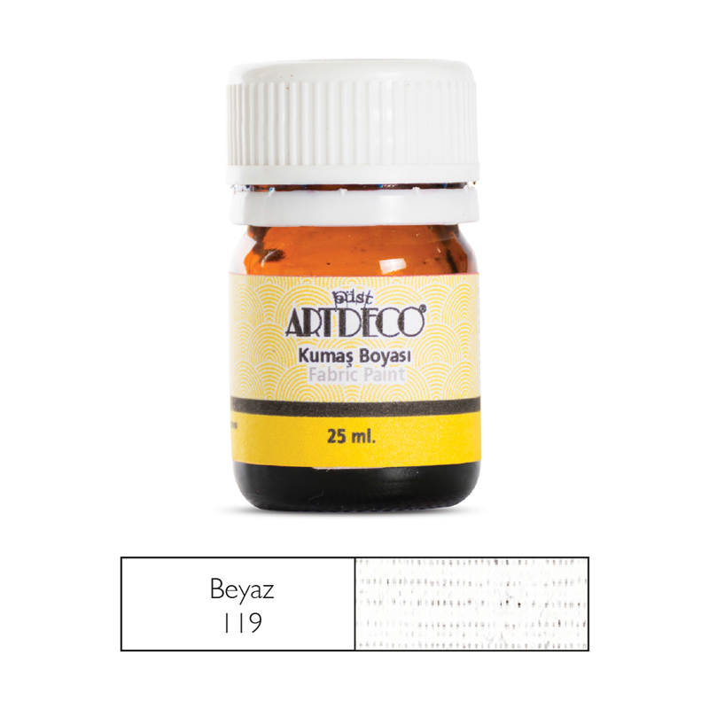 Artdeco 010A Kumaş Boyası 119 Beyaz 25Ml