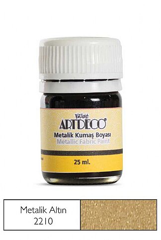 ARTDECO 011A KUMAŞ BOYASI 221 METALİK ALTIN 25ml (Y-011A-221) - 1