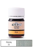 ARTDECO 030A CAM BOYASI 22 METALİK GÜMÜŞ 25ml (Y-030A-22) - ARTDECO