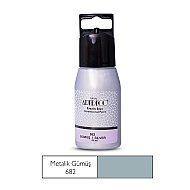 ARTDECO 040C BOYUTLU BOYA 682 METALİK GÜMÜŞ 60ml (Y-040C-682) - ARTDECO