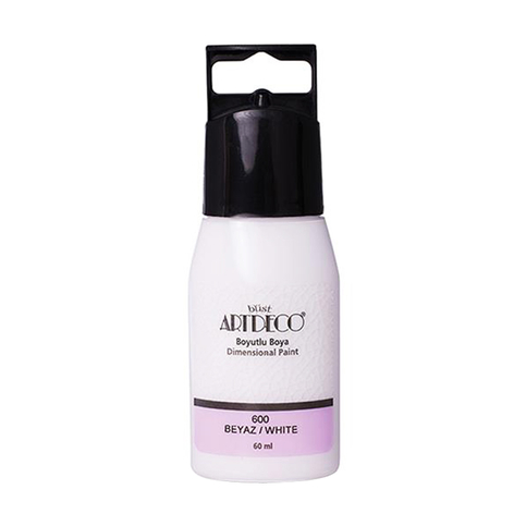 Artdeco 042C Boyutlu Boya 600 Beyaz 60ml (Y-042C-600) - 1