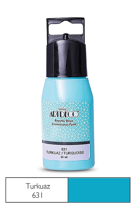 ARTDECO 042C BOYUTLU BOYA 631 TURKUAZ 60ml (Y-042C-631)