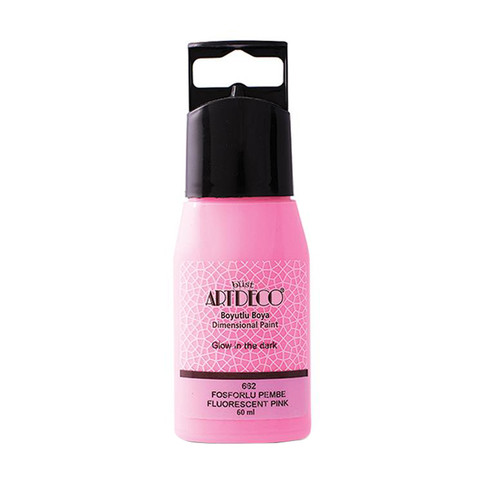 Artdeco 042C Fosforlu Boyutlu Boya 662 Fosforlu Pembe 60ml (Y-042C-662) - 1