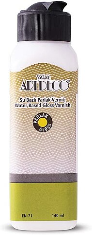 ARTDECO 073R SU BAZLI PARLAK VERNİK 140ml (Y-073R-001) - 1