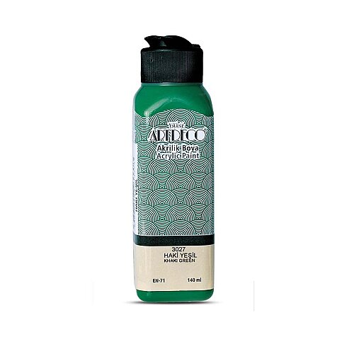 ARTDECO 070R AKRİLİK BOYA 3027 HAKİ YEŞİL 140ml (Y-070R-3027) - 1