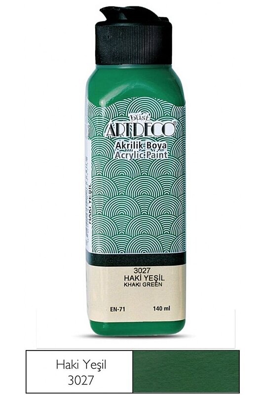 ARTDECO 070R AKRİLİK BOYA 3027 HAKİ YEŞİL 140ml (Y-070R-3027)