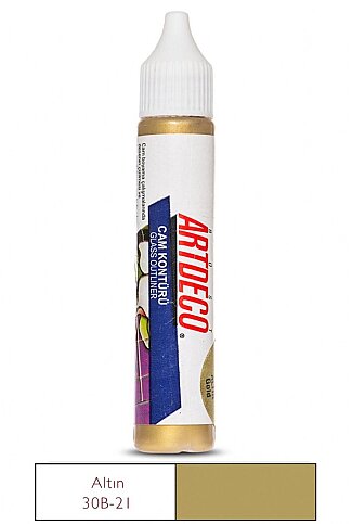 ARTDECO 030B CAM BOYASI KONTÜRÜ 21 ALTIN 30ml (Y-030B-21) - 1