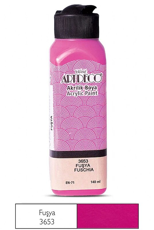 ARTDECO 070R AKRİLİK BOYA 3653 FUŞYA 140ml (Y-070R-3653)
