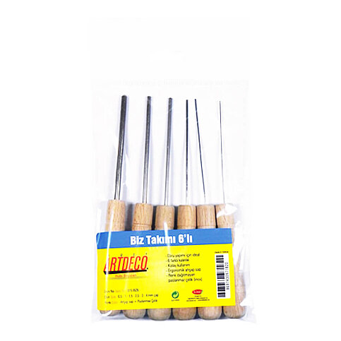 ARTDECO EBRU BİZ TAKIMI 6LI SET (Y-015-BİZ6) - 1