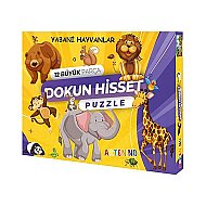 ARTENİNO JUMBO PUZZLE DOKUN HİSSET ÇİFTLİK HAYVANLARI 12 PARÇA - ARTENİNO