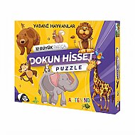 ARTENİNO JUMBO PUZZLE DOKUN HİSSET ÇİFTLİK HAYVANLARI 12 PARÇA - ARTENİNO