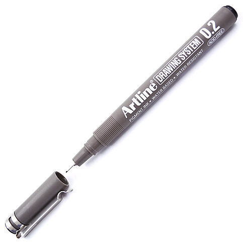 ARTLİNE EK-232 ÇİZİM KALEMİ 0.2mm SİYAH (A-EK-232 BLACK) - 1