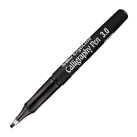 ARTLİNE ERG-243 KALİGRAFİ KALEMİ 3mm SİYAH (A-ERG-243 BLACK) - 1