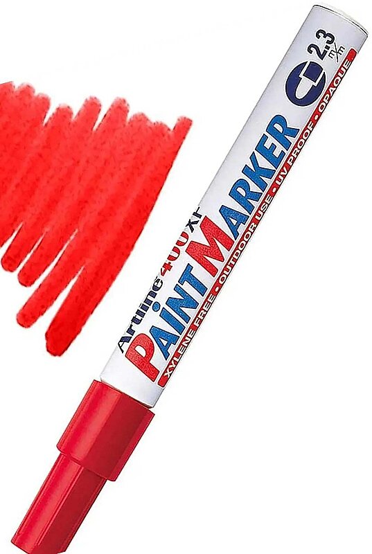 ARTLİNE EK-400XF ÇOK AMAÇLI PAİNT MARKÖR 2.3mm KIRMIZI (A-EK-400XF RED)
