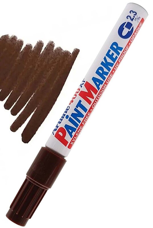 ARTLİNE EK-400XF ÇOK AMAÇLI PAİNT MARKÖR 2.3mm KAHVE (A-EK-400XF BROWN)