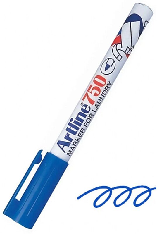 ARTLİNE EK-750 ÇAMAŞIR MARKÖRÜ 0.7mm MAVİ (A-EK-750 BLUE)