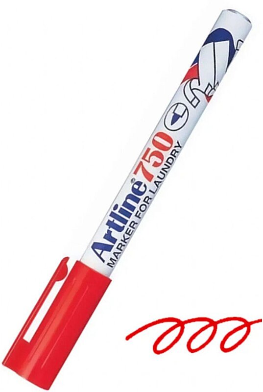 ARTLİNE EK-750 ÇAMAŞIR MARKÖRÜ 0.7mm KIRMIZI (A-EK-750 RED)