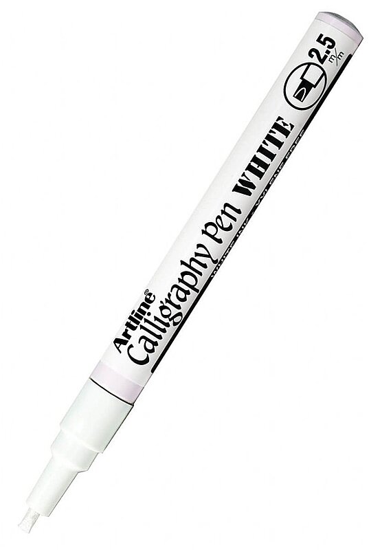 ARTLİNE EK-993XF KALİGRAFİ KALEMİ 2.5mm BEYAZ (A-EK-993XF WHITE)