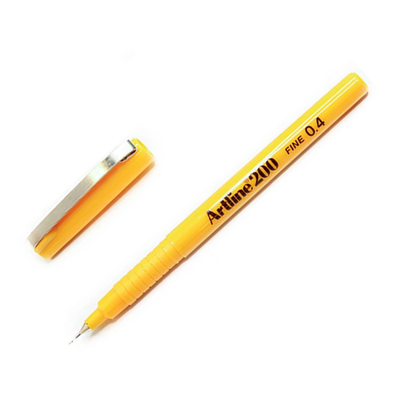 Artline Ek-200Cc Fineliner Keçe Uçlu Kalem 0.4Mm Kromatik Sarı