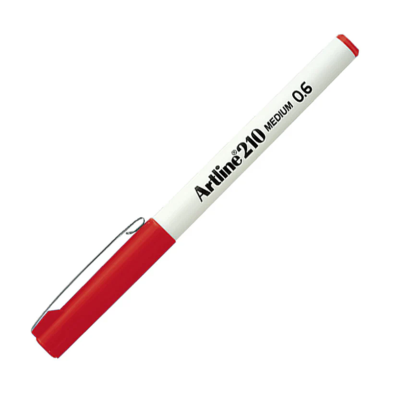 ARTLİNE EK-210N KEÇE UÇLU KALEM 0.6mm KIRMIZI (A-EK-210N RED)