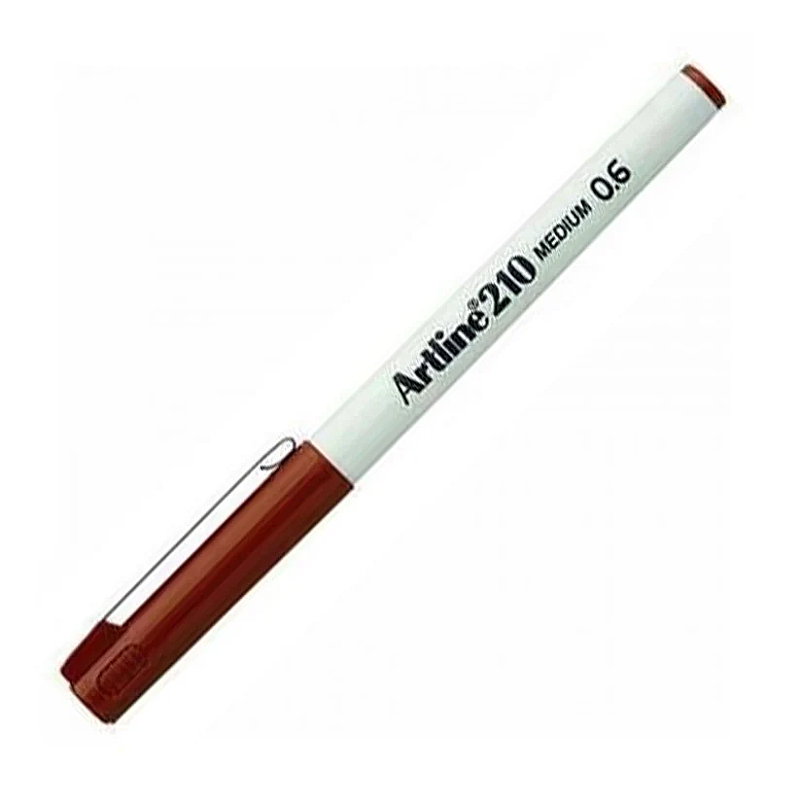 ARTLİNE EK-210N KEÇE UÇLU KALEM 0.6mm KOYU KAHVERENGİ (A-EK-210N DARK BROWN)