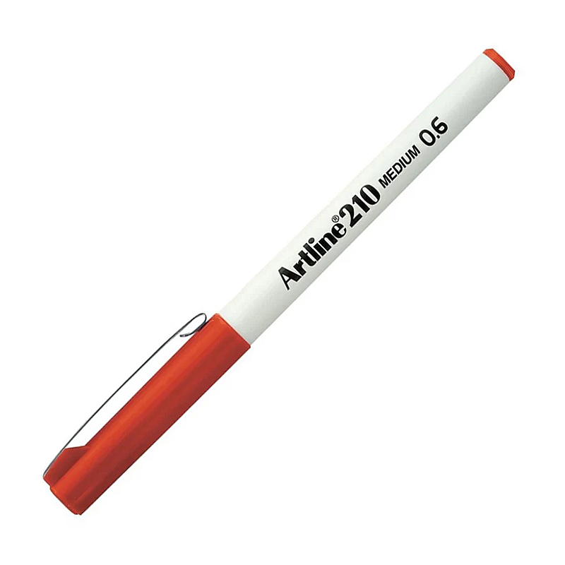 ARTLİNE EK-210N KEÇE UÇLU KALEM 0.6mm KOYU KIRMIZI (A-EK-210N DARK RED)