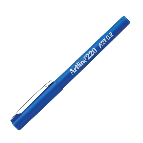 Artline Ek-220N Süper Fine Yazı Kalemi 0.2mm Mavi (A-Ek-220N Blue) - 1