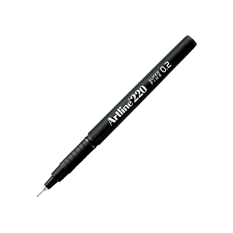 ARTLİNE EK-220N SÜPER FİNE YAZI KALEMİ 0.2mm SİYAH (A-EK-220N BLACK)