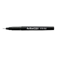 Artline Ek-220N Süper Fine Yazı Kalemi 0.2mm Siyah (A-Ek-220N Black) - ARTLİNE