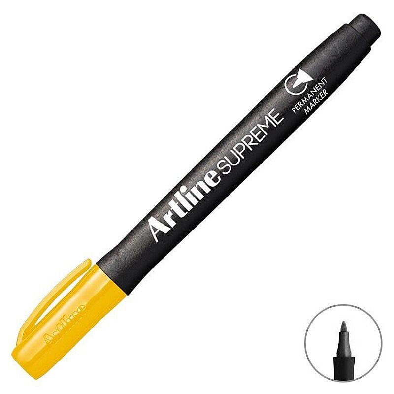 ARTLİNE EPF-700 SUPREME PERMANENT MARKÖR YUVARLAK UÇ 1mm SARI (A-EPF-700 YELLOW)