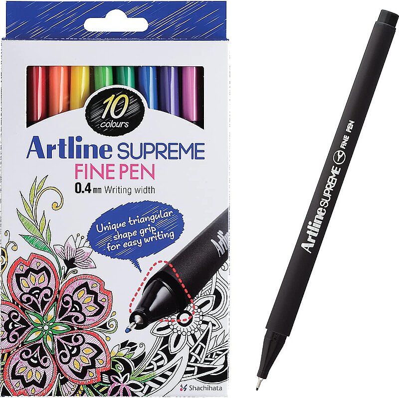 ARTLİNE EPFS-200 SUPREME FİNELİNER KEÇE UÇLU KALEM 0.4mm 10 RENK (A-EPFS-200.10W)