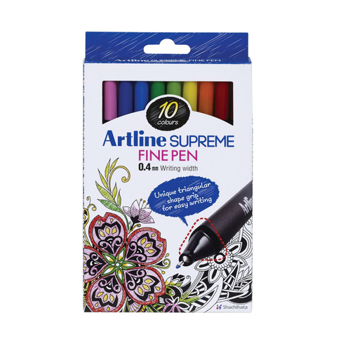 Artline Epfs-200 Supreme Fineliner Keçe Uçlu Kalem 0.4Mm 10 Renk - 1