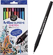 ARTLİNE EPFS-200 SUPREME FİNELİNER KEÇE UÇLU KALEM 0.4mm 20 RENK (A-EPFS-200.20W) - ARTLİNE