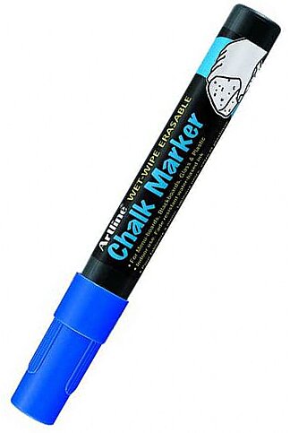 ARTLİNE EPW-4 SIVI TEBEŞİR YUVARLAK UÇ 4mm MAVİ (A-EPW-4 BLUE) - 1