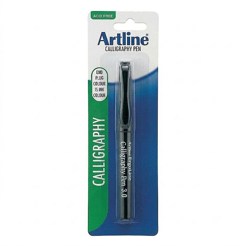 ARTLİNE ERG-243 ERGOLİNE KALİGRAFİ KALEMİ 3mm SİYAH 1Lİ BLİSTER (A-ERG-243.B1 BLACK)
