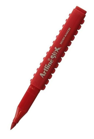 Artline Etx-200 Stix Drawing Pen Keçe Uçlu Çizim Kalemi 0.5mm Kırmızı (A-Etx-200 Red) - 1