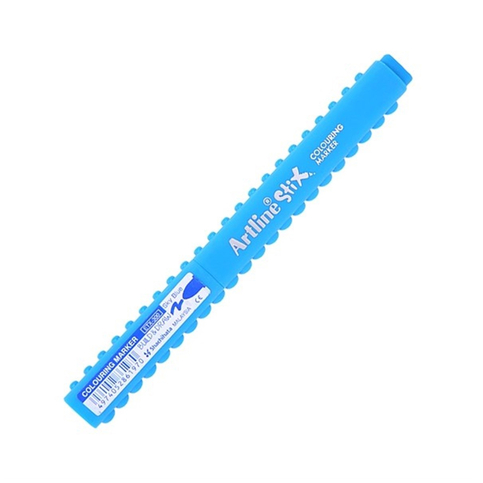 Artline Etx-300 Stix Coloring Markör Keçe Uçlu Boya Kalemi 1.2mm Gök Mavisi (A-Etx-300 S.Blue) - 1