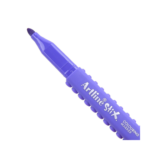 Artline Etx-300 Stix Coloring Markör Keçe Uçlu Boya Kalemi 1.2mm Mor (A-Etx-300 Purple) - 1
