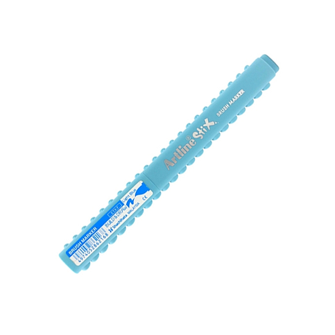 Artline Etx-F Stix Brush Markör Esnek Fırça Uçlu Keçeli Kalem Açık Mavi (A-Etx-F L.Blue) - 1