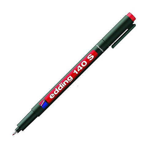 Edding 140S Asetat-Cd Kalemi 0.3mm Kırmızı - 2