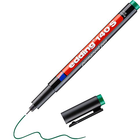 EDDİNG 140S ASETAT-CD KALEMİ 0.3mm YEŞİL - 1