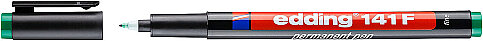 EDDİNG 141F ASETAT-CD KALEMİ 0.6mm YEŞİL - 1