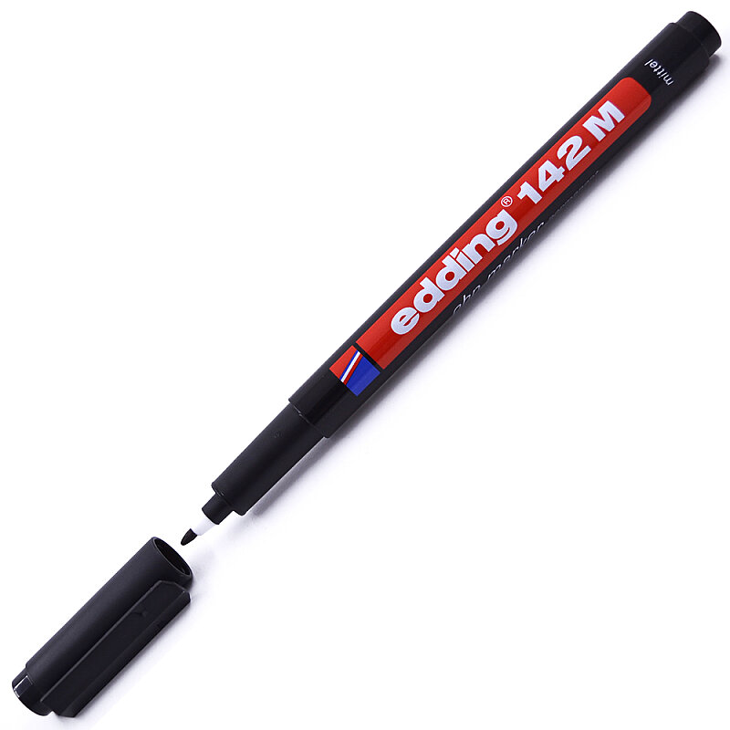 EDDİNG 142M ASETAT-CD KALEMİ 1mm SİYAH