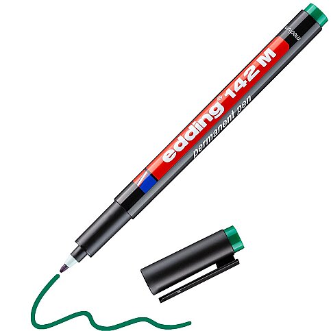 EDDİNG 142M ASETAT-CD KALEMİ 1mm YEŞİL - 1